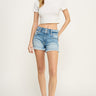 Anna Denim Shorts | Double Waist Denim Shorts | Artemis Vintage